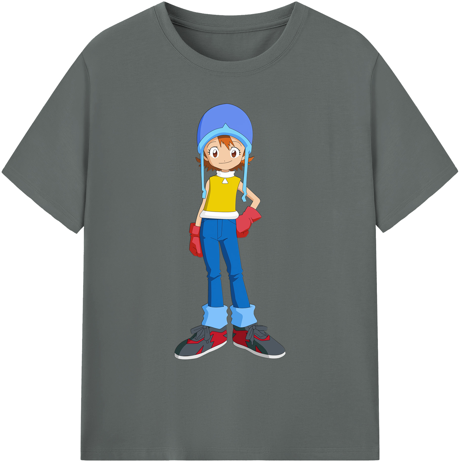 （画像用） Digimon デジタルモンスター/デジモン 綿100％ メンズ半袖Tシャツ｜肌触りやわらか＆通気性